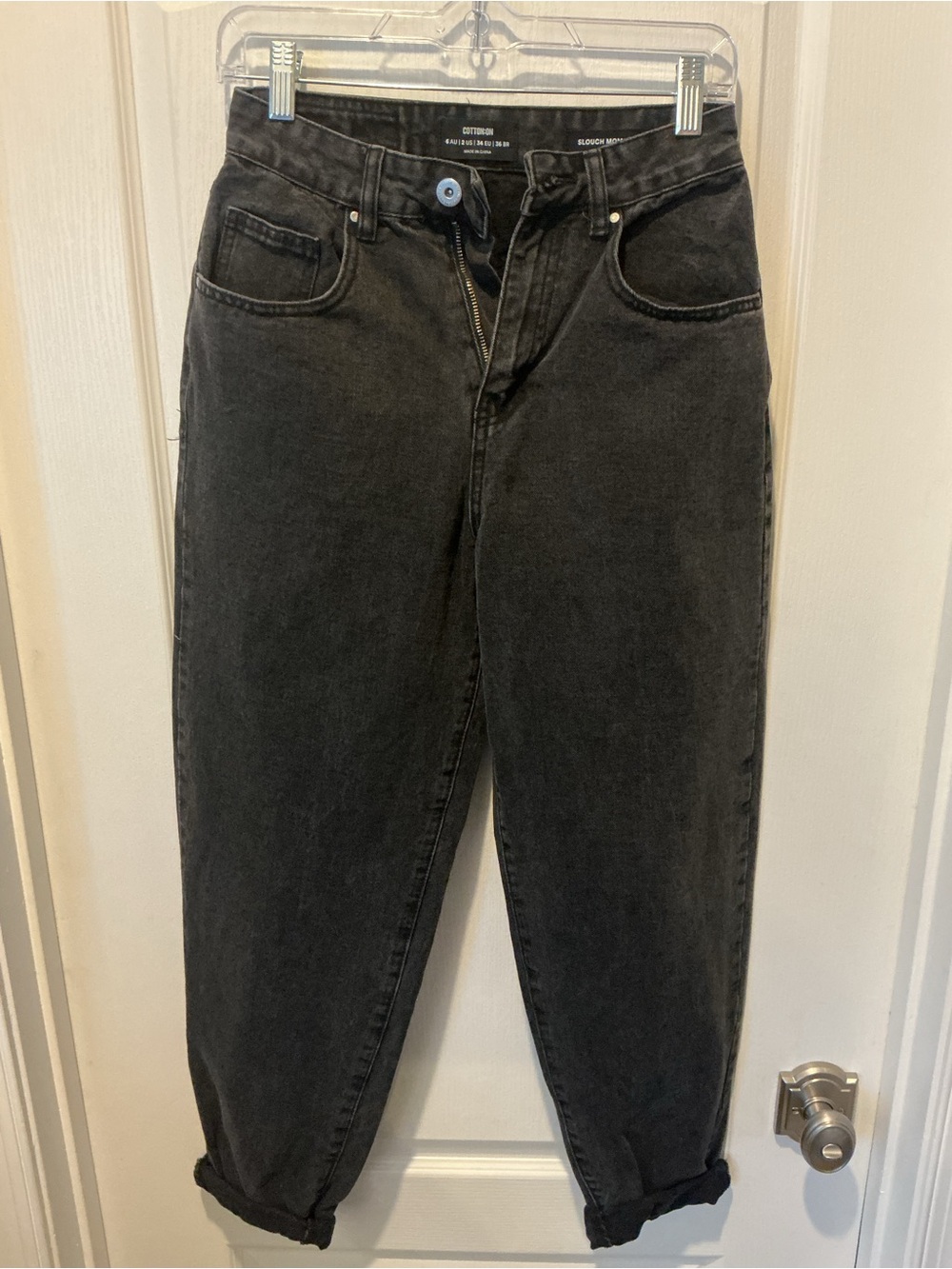 Cotton On Black Slouch Mom Jeans